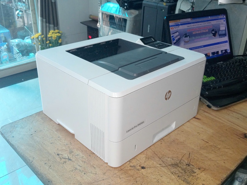 may in hp 404dn  cũ