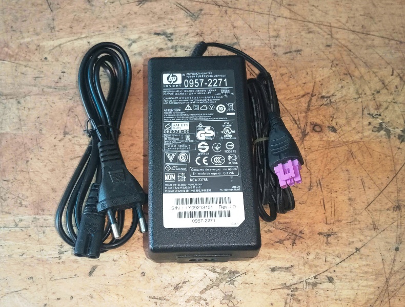 Cục nguồn Scan HP 3000s3, 7000s2, 3500f1.  Adapter 32V 1560mA zin cũ